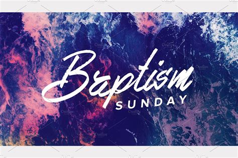 Baptism Sunday Presentation Templates Creative Market