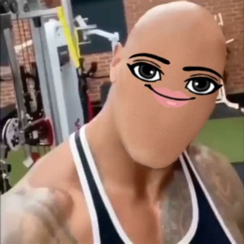 This Is The Rock With The Woman Face From Roblox In 2022 Woman Face Mom Memes Face