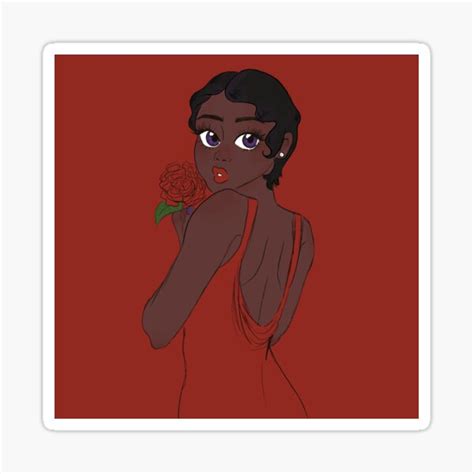 Black Girl Sticker For Sale By Kiwipeas Redbubble