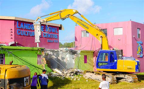 Landsome Bowl Cultural Centre Demolished Out With The Old In With The