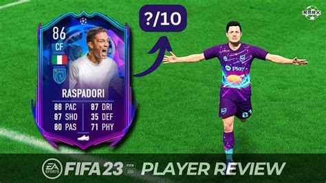 86 RTTF RASPADORI PLAYER REVIEW FIFA 23 ULTIMATE TEAM UCL YouTube