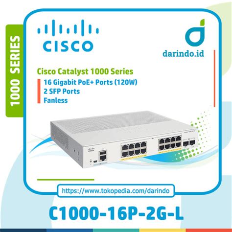Jual Cisco C1000-16P-2G-L Catalyst 1000 Series Switch - Tanpa SNTC ...