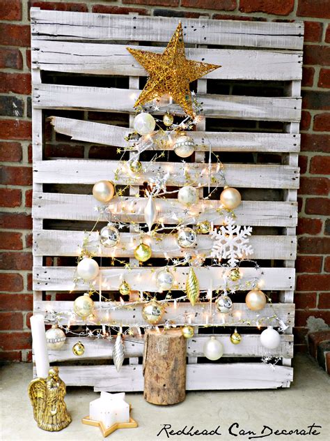 Pallet Christmas Tree Redhead Can Decorate