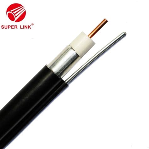 Catv Coaxial Cable Rg Ohm With Messenger Coax Cable Cctv