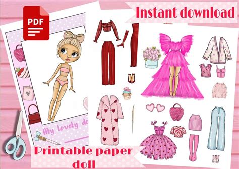 Paper Dolls Printable Hilario Pretty Images Busy Book Other Outfits