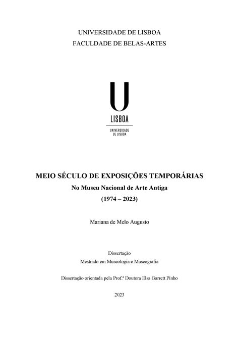 Reposit Rio Da Universidade De Lisboa Meio S Culo De Exposi Es