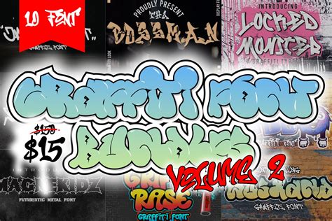 Graffiti Font Bundles Vol