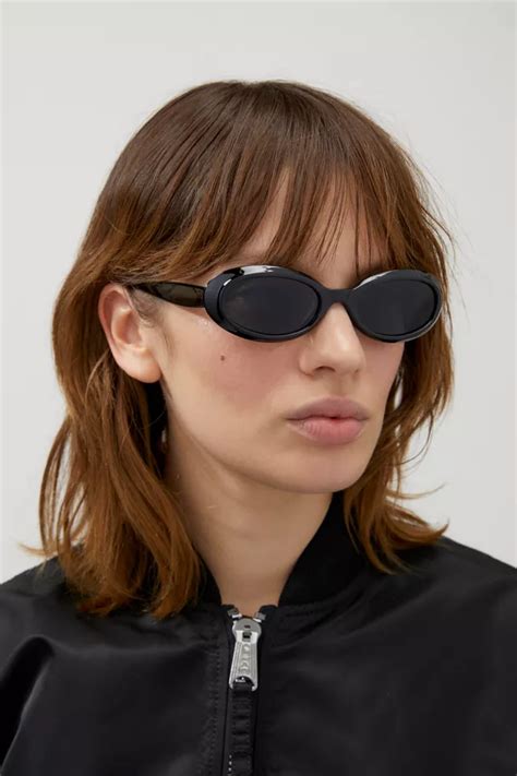 Mazzy 90s Plastic Oval Sunglasses Urban Outfitters Canada