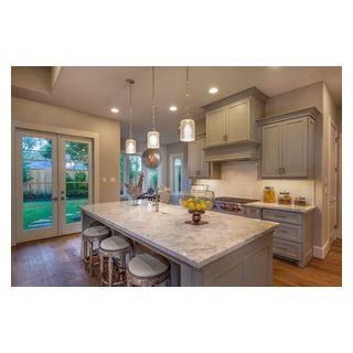 Sunset Terrace French Custom Build Transitional Kitchen Houston