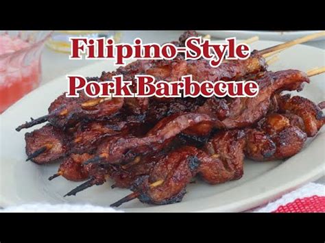 Filipino Pork Barbecue On A Stick Kawaling Pinoy