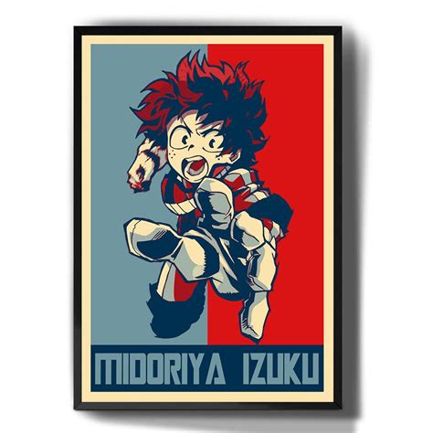 Quadro Decorativo Emoldurado Midorya Izuko Boku No Hero Anime Para