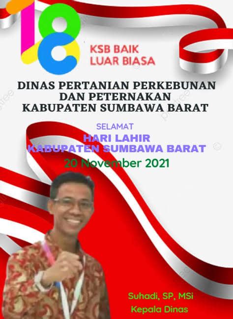 SELAMAT HUT KSB Dari Distan KSB Penapewarta