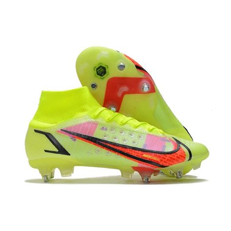 Nike Mercurial Superfly Viii Elite Sg Pro Ac Volt Cremisi Vivace Nero