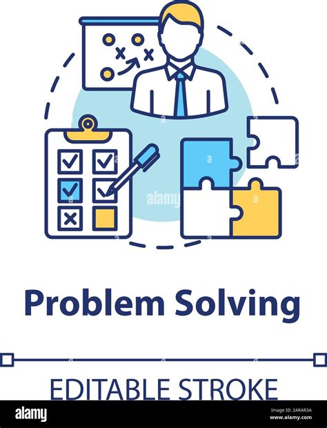 Problem Solving Concept Icon Planning Management Way Out Of