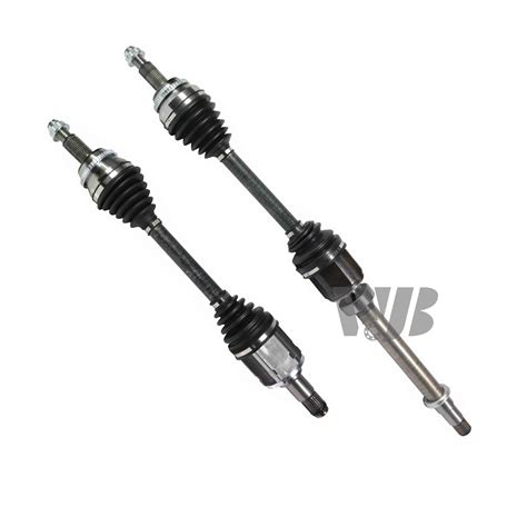 Wjb Front Pair Cv Axle Joint Shaft Assembly For Toyota