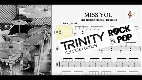 Miss You Trinity Rock And Pop Grade 2 Drums Youtube