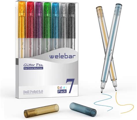 Welebar Glitter Gel Pen Set For Cricut Maker Maker Explore Air