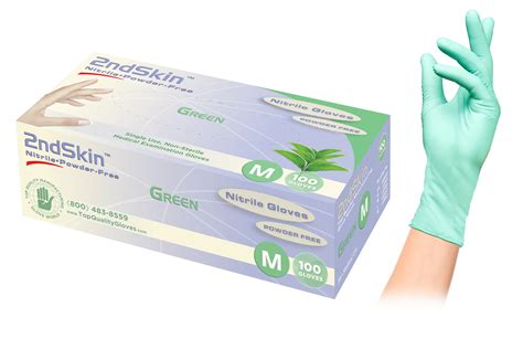 2nd Skin Green Gloves (Nitrile) – Top Quality Manufacturing, LLC