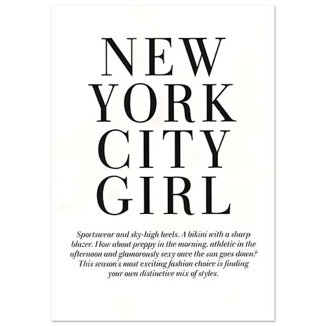 New York City Girl Poster Limitless Together