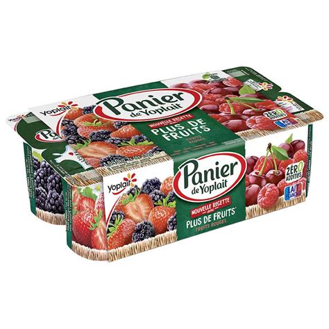 Yaourt Aux Fruits Rouge Panier De Yoplait 8 X 125 G La Belle Vie