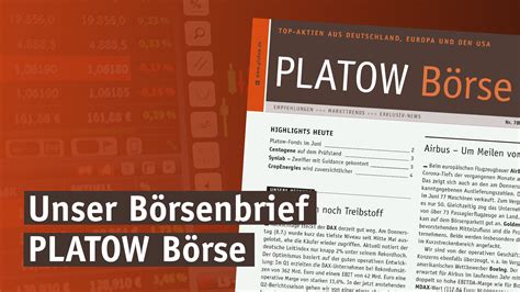 Unser Börsenbrief PLATOW Börse Platow