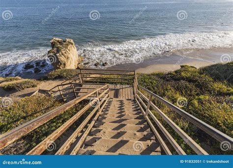 El Matador State Beach Stairs In Malibu California Stock Image Image