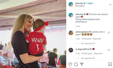 Edurne Lleva A Su Peque A Yanay A Su Primer Partido En Old Trafford