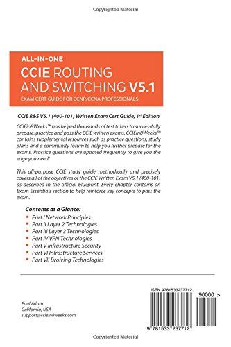 All In One Ccie 400 101 V5 1 Routing And Switching Written Exam Cert