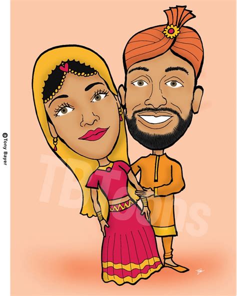 Custom Couple Caricature Portrait Drawing From Photo Etsy