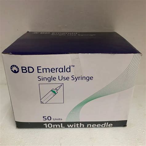 Plastic BD Emerald Single Use Syringe Box Of 50 Units 10ml At Rs 500