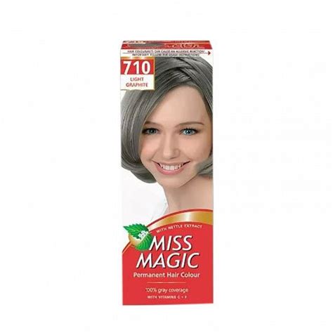 MISS MAGIC Краска для волос, тон 710 Светлый графит, 90 мл / - купить с ...