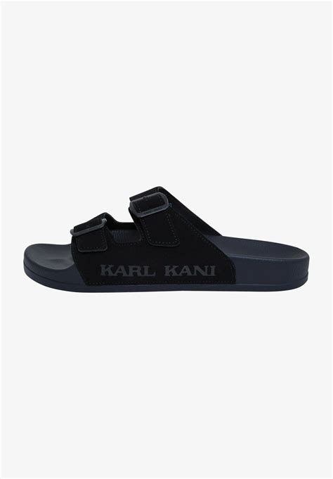 Karl Kani Street Prm Sandalias Planas Blacknegro Zalandoes