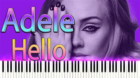 Adele Hello Piano Tutorial Youtube