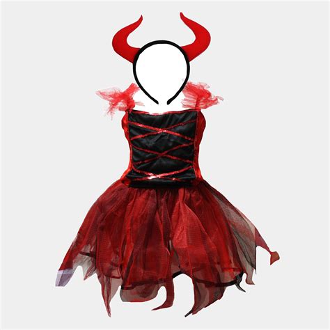 Buy Kids Girls Devil Cosplay Costume - Halloween Attire