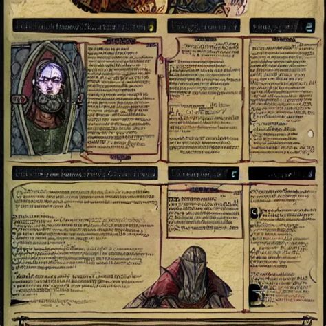 Page From An Unreleased Dungeons And Dragons Player Stable Diffusion