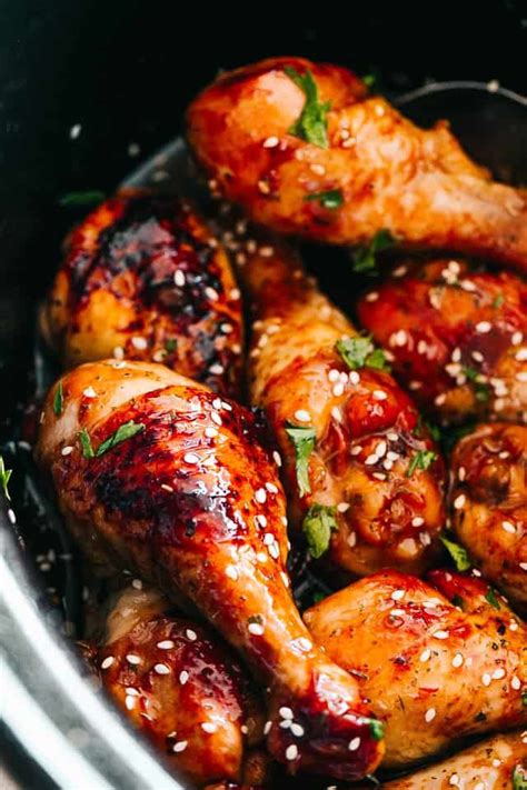 Easy Slow Cooker Asian Glazed Chicken Recipe Chicken Drumstick