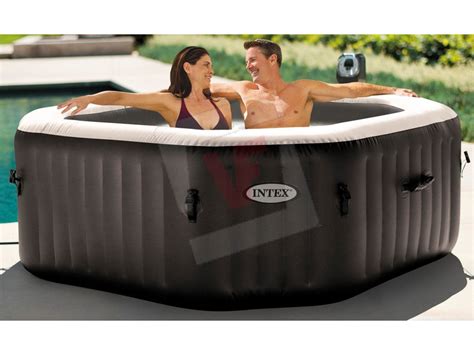 Intex PISCINA IDROMASSAGGIO SPA JET BUBBLE DELUXE Ø cm 201x71 h