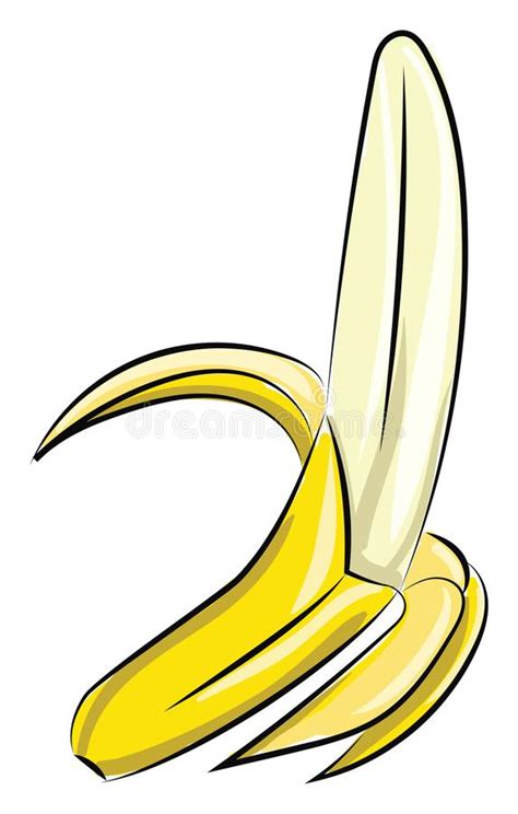 Afbeelding Van Banaan Vector Of Kleurenillustratie Vector Illustratie