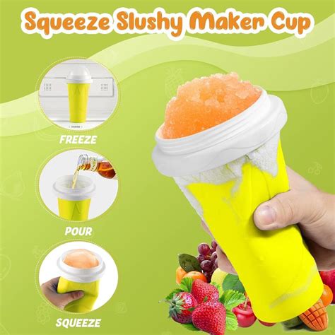 Slushy Cup Tik Tok Frozen Magic Slushie Maker Cup Squeeze Cool Fun