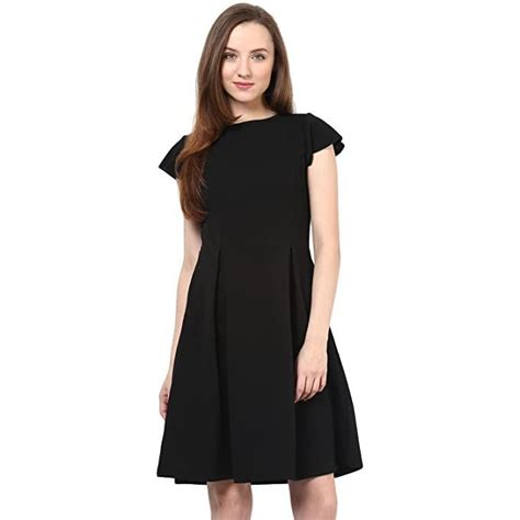 Rare Black Fit And Flare Dress Ep1053a Xl Casual Dresses For Women