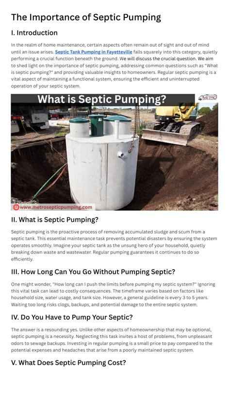 Ppt The Importance Of Septic Pumping Powerpoint Presentation Free Download Id 12748973