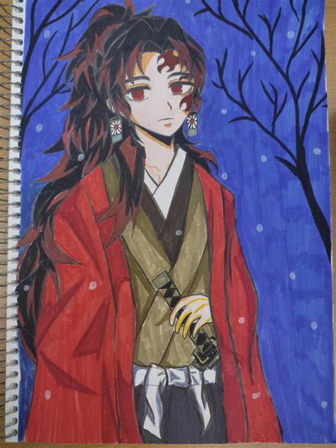 I'm done my Yoriichi fan art by Rihan22 on DeviantArt