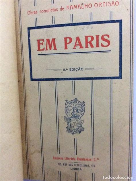 Ramalho Ortig O Em Paris Empr Sa Liter Ria Vendido En Subasta