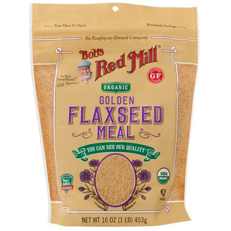 Bob S Red Mill Organic Golden Flaxseed Meal 16 Oz Pack Of 3