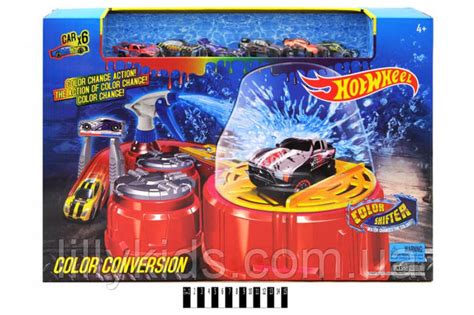 Трек Hot Wheel 6761 автомийка хот вілс машинки 6 шт міняють колір ID 827299191 цена 1876