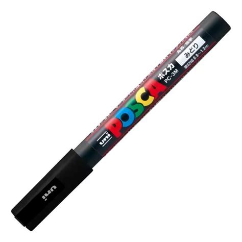 Marcador Uni Posca Punta Fina Pc M Negro Mercadolibre