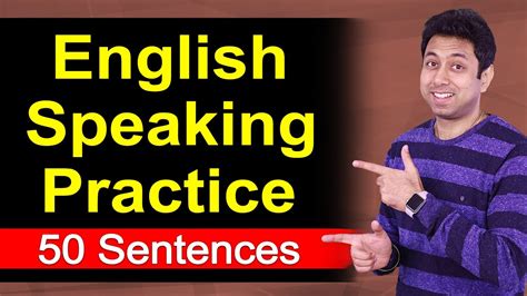 English Speaking Practice 50 Sentences Awal Youtube