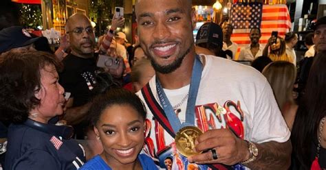 Simone Biles Fires Back After Husband Was Dissed For Wearing Her Medal