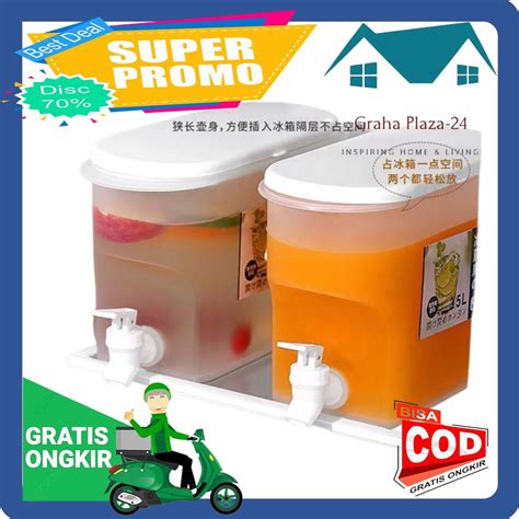 Jual Dispenser Jus Plastik Mini 3 5 Liter Galon Air Kecil Ketel