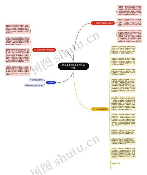 医疗事故司法鉴定程序是什么思维导图编号p7369549 Treemind树图